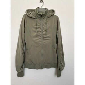 Lululemon Beyond the Studio Studio Jacket Rosemary Green Full Zip Hood Womens 10
